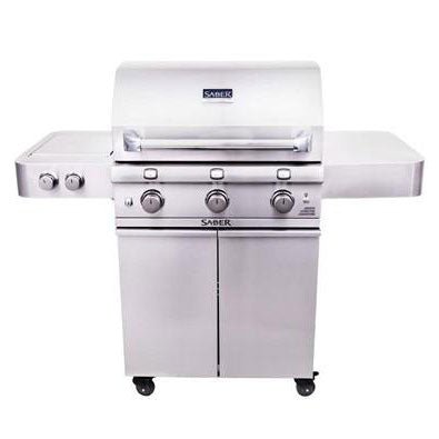 Saber Premium 3-Burner Infrared Gas Grill – Stainless Steel Propane BBQ Grill