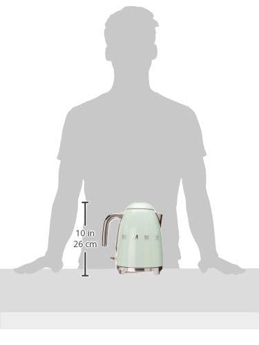 50's Retro Style Electric Water Kettle with Automatic Shutoff Pastel Green
