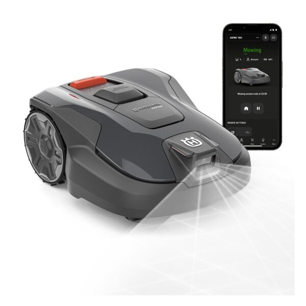 Husqvarna Automower Aspire R6V Robot Lawn Mower – Wire-Free AI Vision, GPS, Wi-Fi App Control, 6,500 sq ft