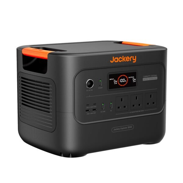 Jackery Explorer 3000 v2 Portable Power Station 3072Wh – LiFePO4 Solar Generator for Home Backup, Camping & RV