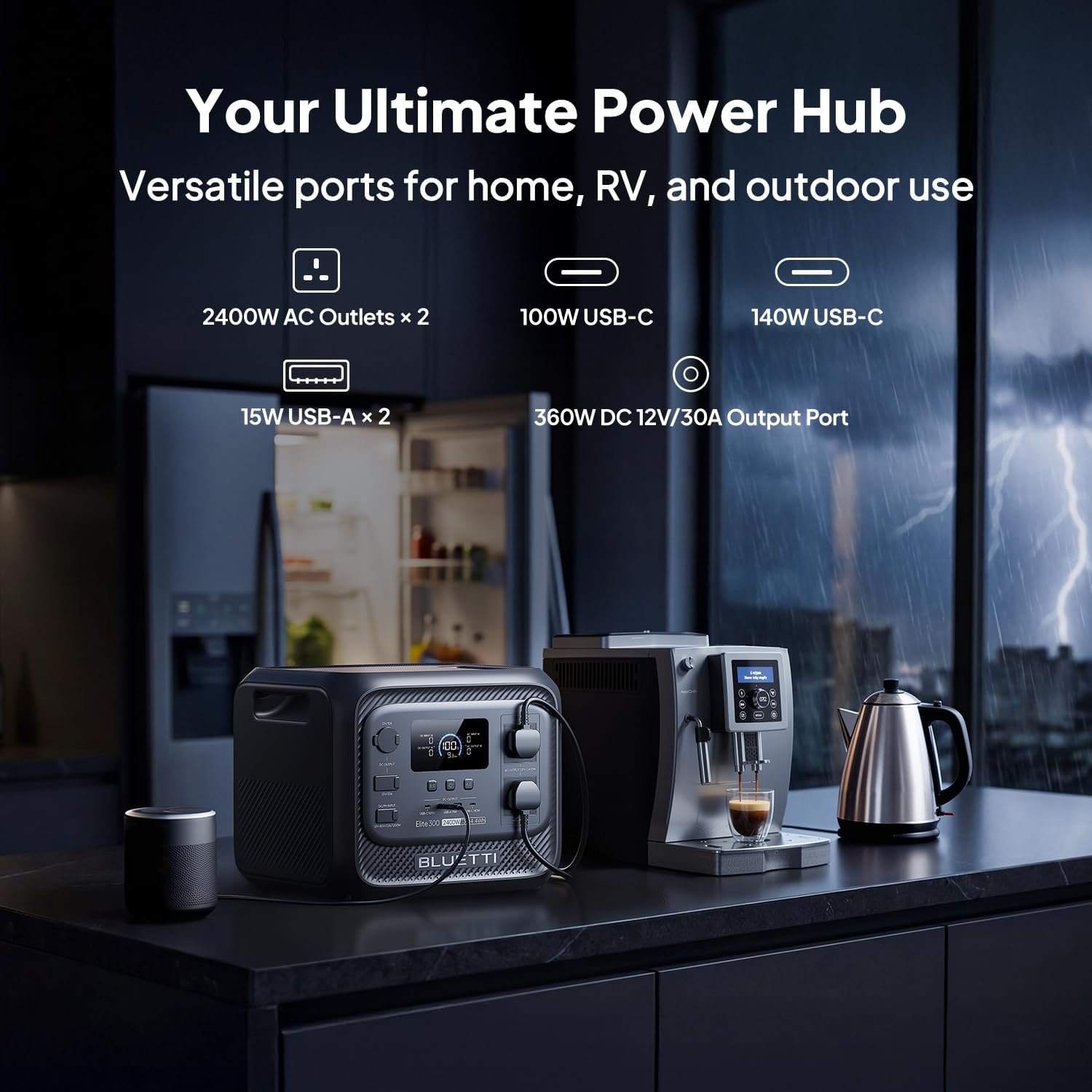 3014Wh Portable Power Station LiFePO4 – Solar Generator Battery Backup for Home, Camping & RV