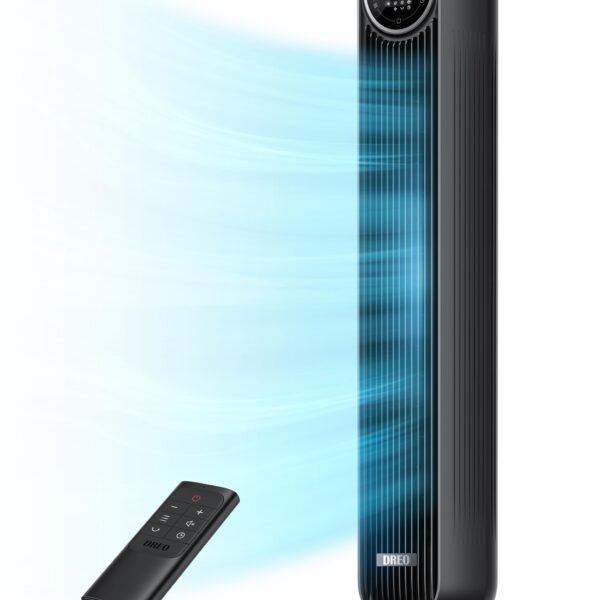 28dB Silent Tower Fan, 25ft/s Velocity Electric Cooling Fan