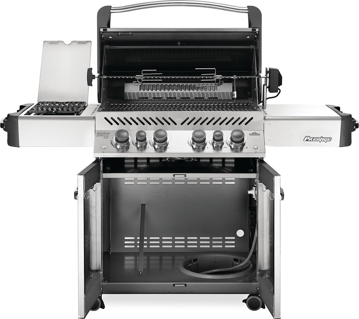 Napoleon Prestige 500 RSIB Propane Gas Grill – 4-Burner Grill with Infrared Rear & Side Burners