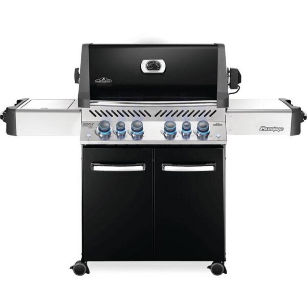 Napoleon Prestige 500 RSIB Natural Gas Grill with Infrared Rear & Side Burners – Black