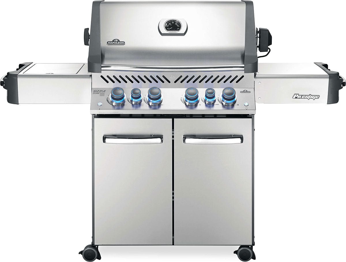 Napoleon Prestige 500 RSIB Propane Gas Grill – 4-Burner Grill with Infrared Rear & Side Burners