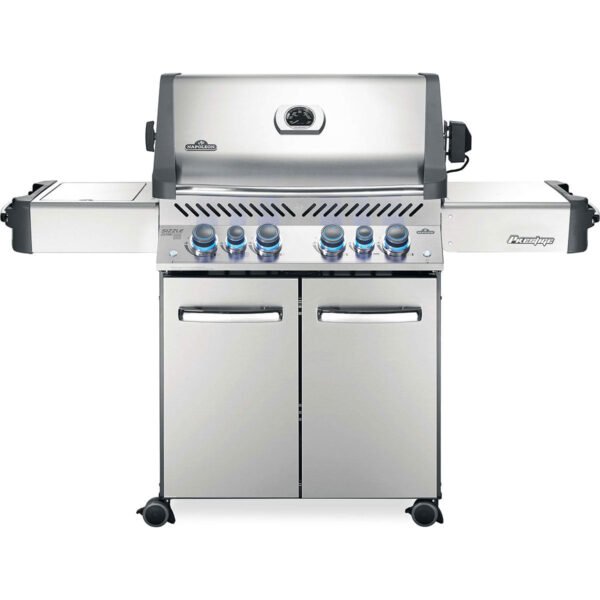 Napoleon Prestige 500 RSIB Natural Gas Grill – 4-Burner Grill with Infrared Rear & Side Burners