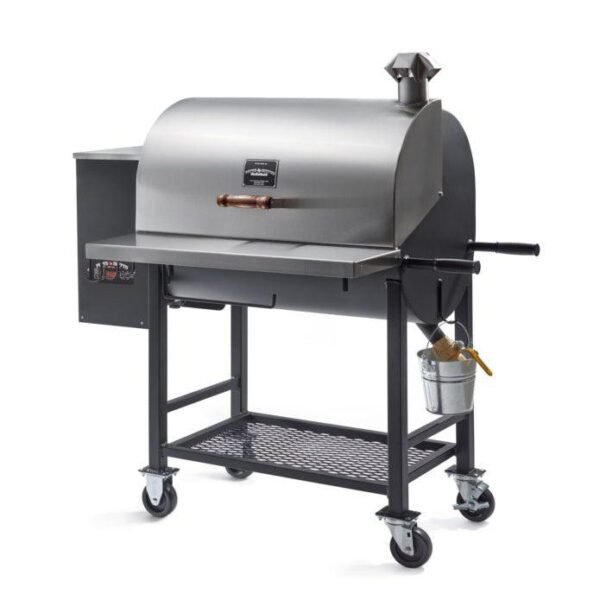 Pitts & Spitts Maverick 850 Wood Pellet Grill & Smoker – Stainless Steel BBQ Pellet Grill