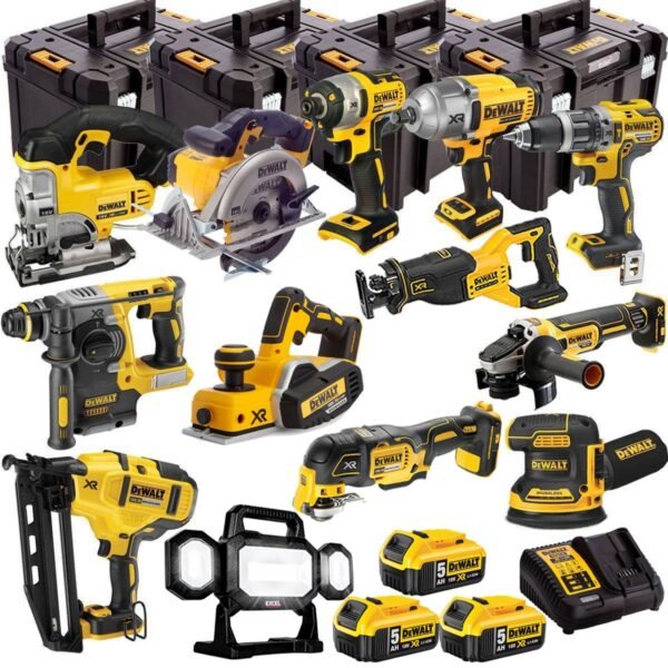 DEWALT 20V MAX XR 13 Tool Combo Kit with 3 x 5.0Ah Batteries – Cordless Power Tool Set (T4TKIT-4823)